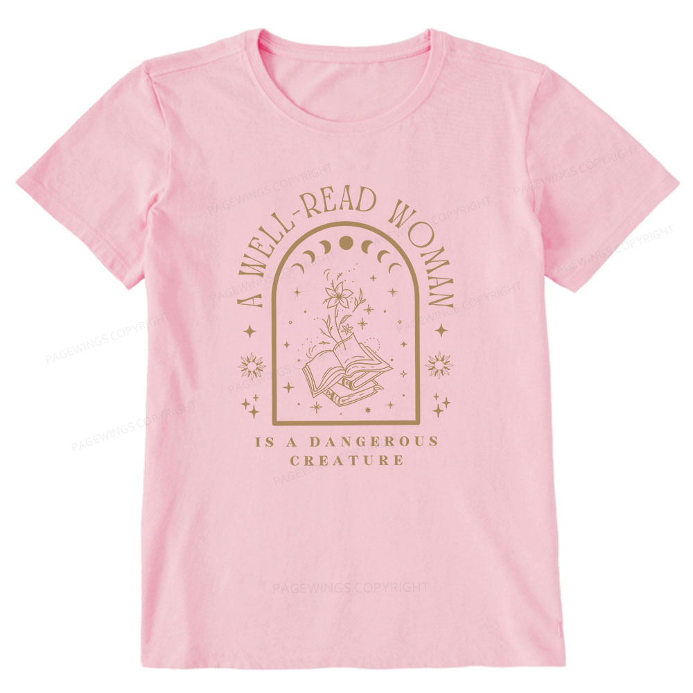 Pagewings A Well Read Woman Bookish Unisex Classic T-shirt