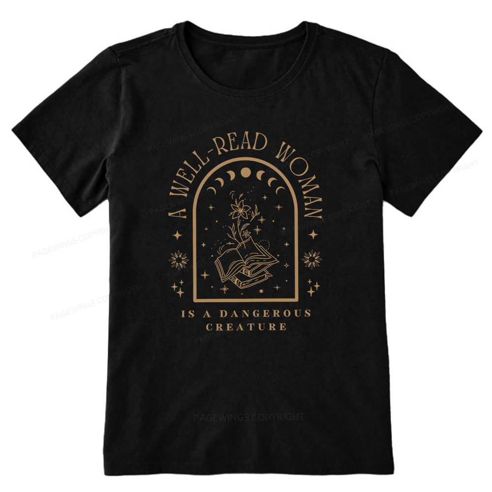 Pagewings A Well Read Woman Bookish Unisex Classic T-shirt