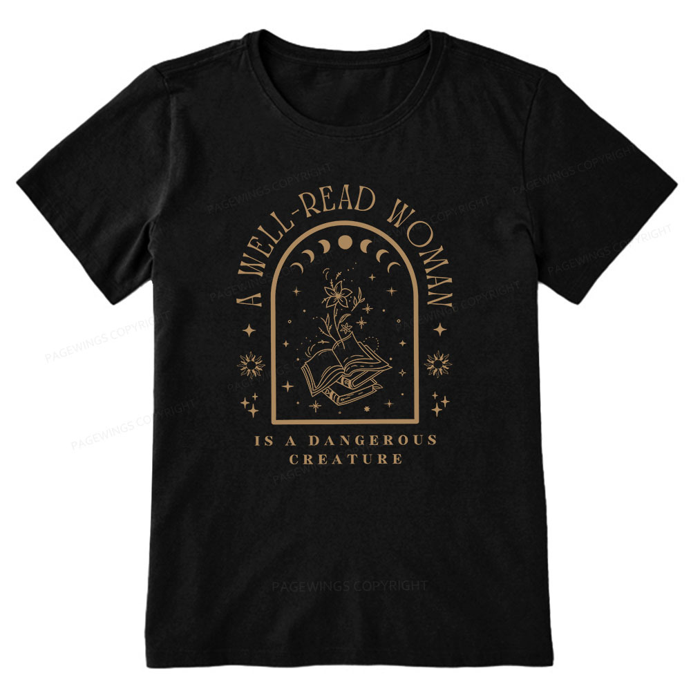 Pagewings A Well Read Woman Bookish Unisex Classic T-shirt