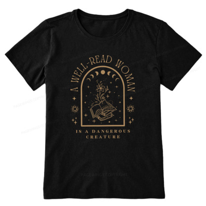 Pagewings A Well Read Woman Bookish Unisex Classic T-shirt