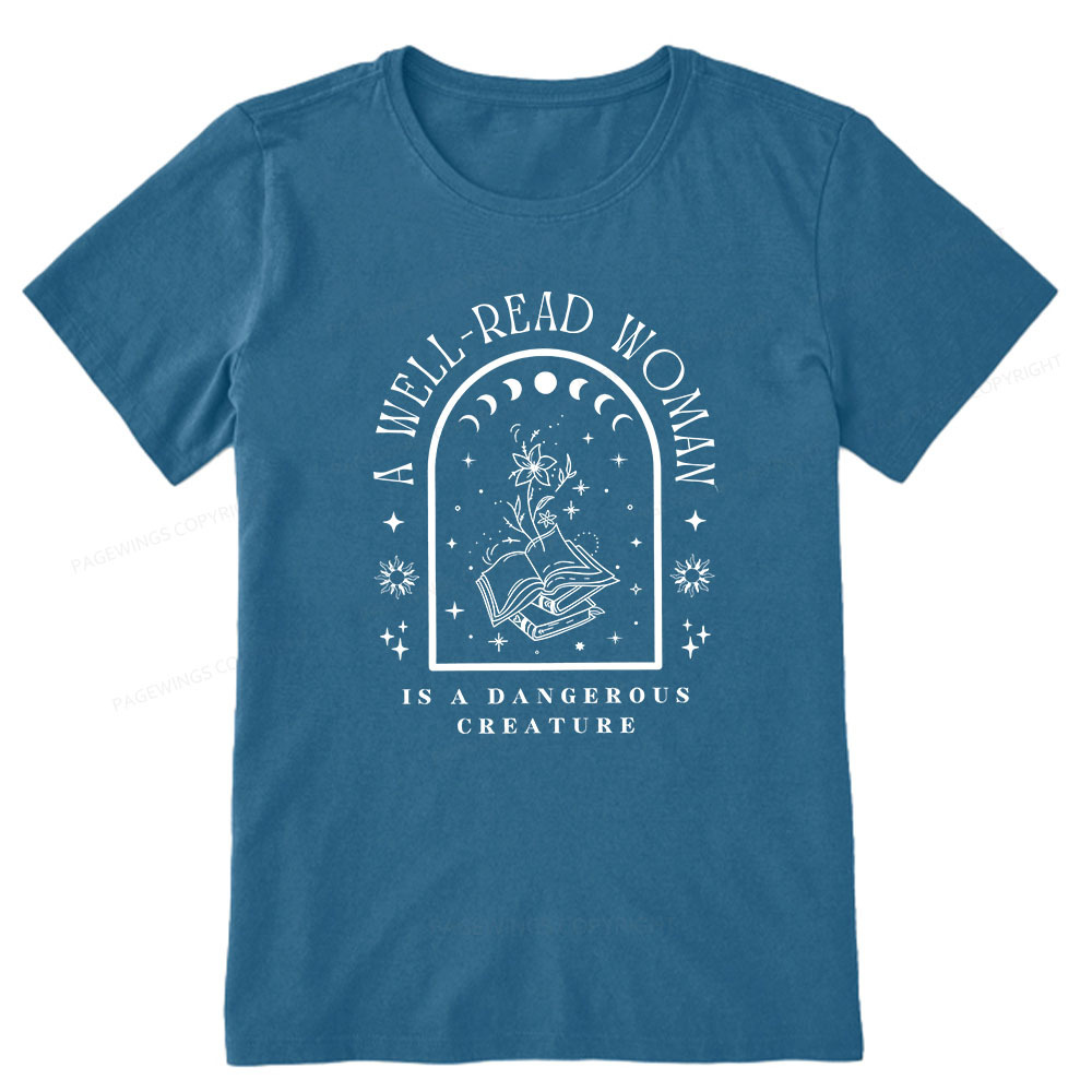 Pagewings A Well Read Woman Bookish Unisex Classic T-shirt