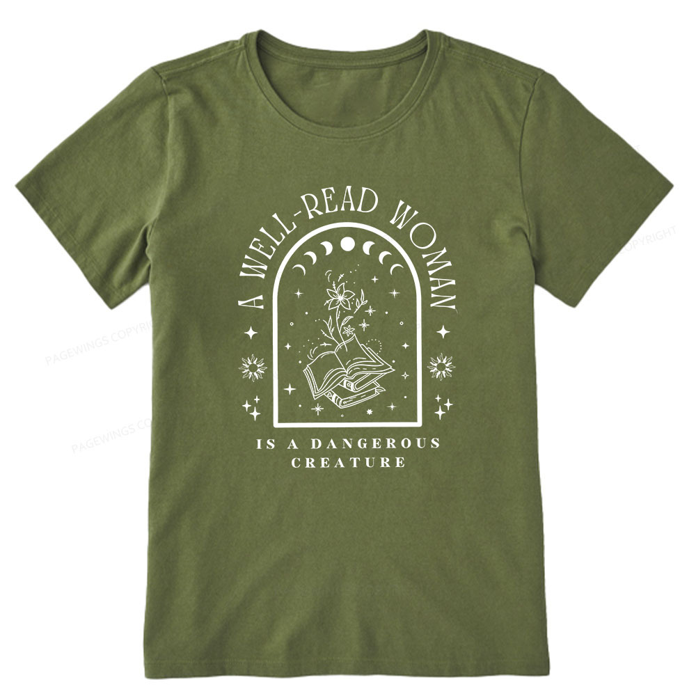 Pagewings A Well Read Woman Bookish Unisex Classic T-shirt