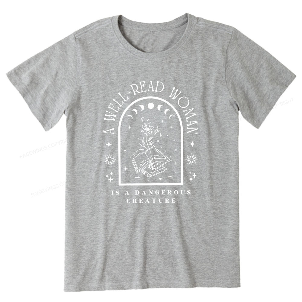 Pagewings A Well Read Woman Bookish Unisex Classic T-shirt