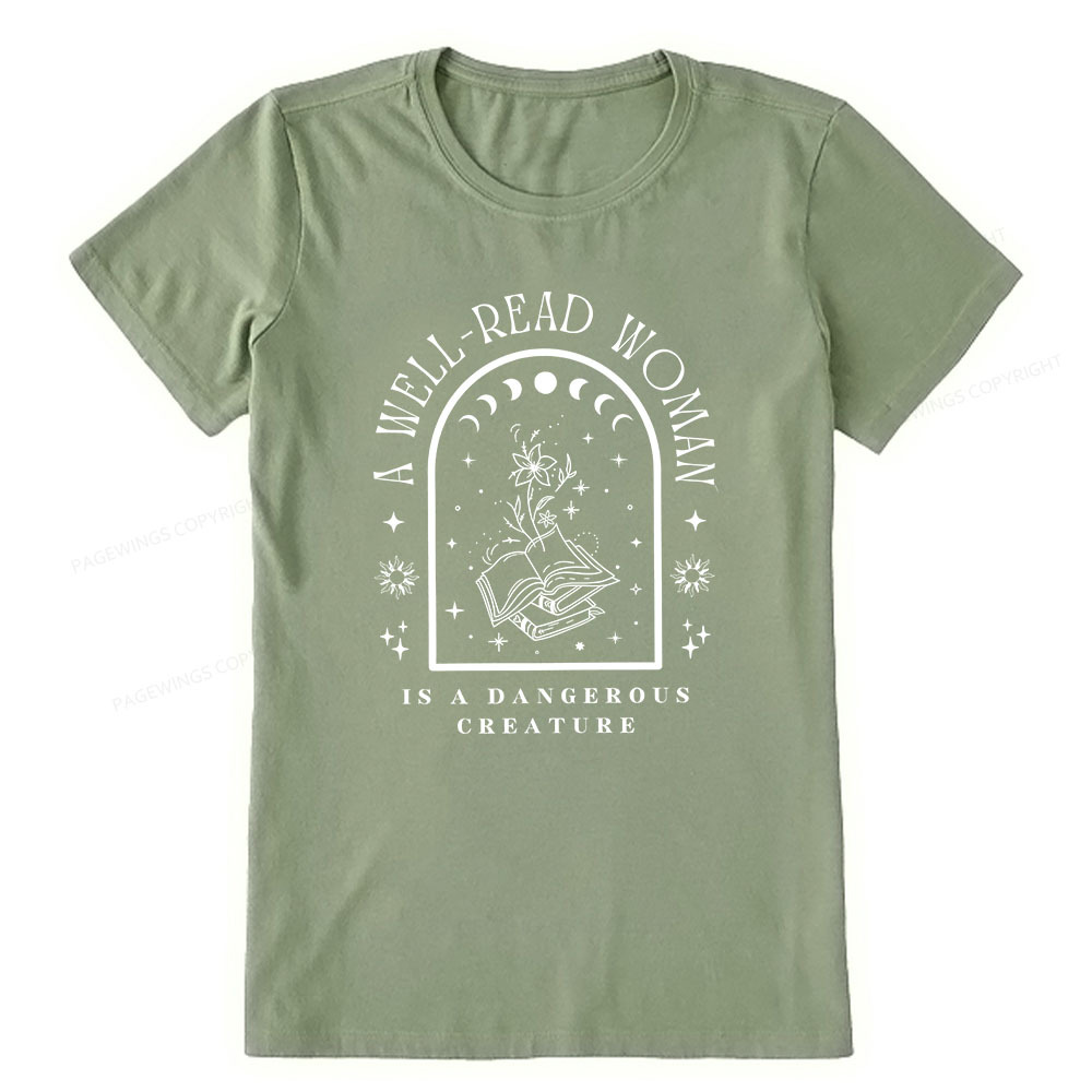 Pagewings A Well Read Woman Bookish Unisex Classic T-shirt