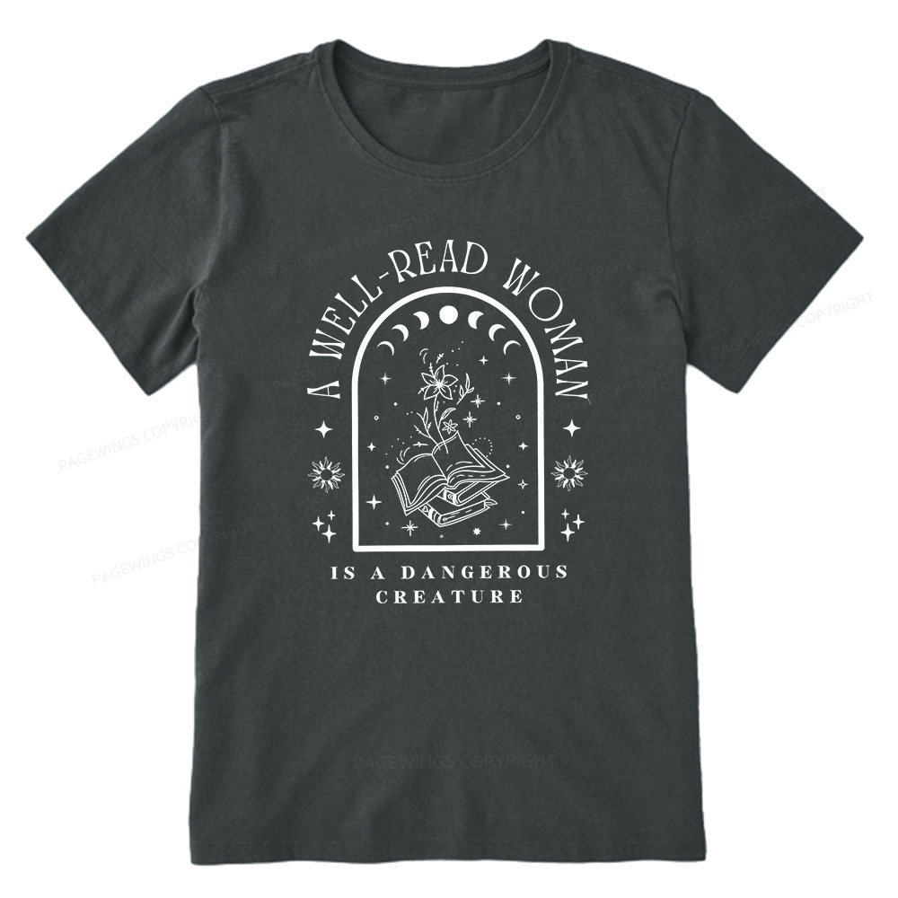 Pagewings A Well Read Woman Bookish Unisex Classic T-shirt
