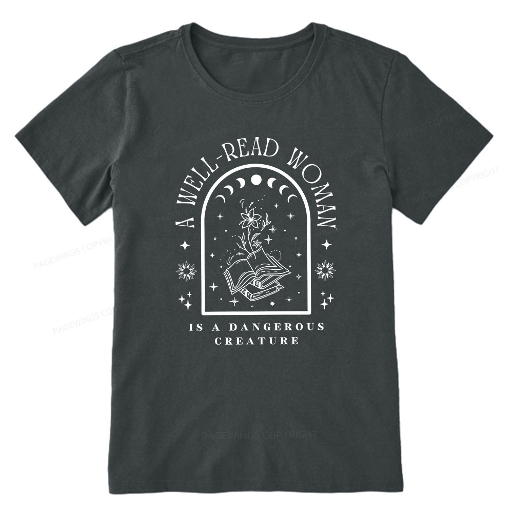 Pagewings A Well Read Woman Bookish Unisex Classic T-shirt