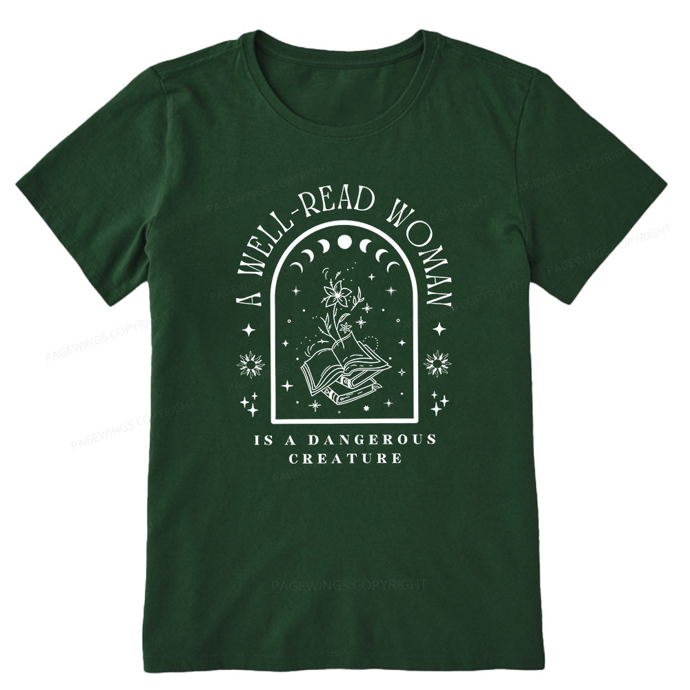 Pagewings A Well Read Woman Bookish Unisex Classic T-shirt