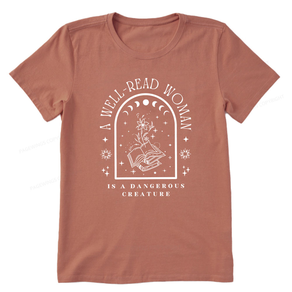Pagewings A Well Read Woman Bookish Unisex Classic T-shirt