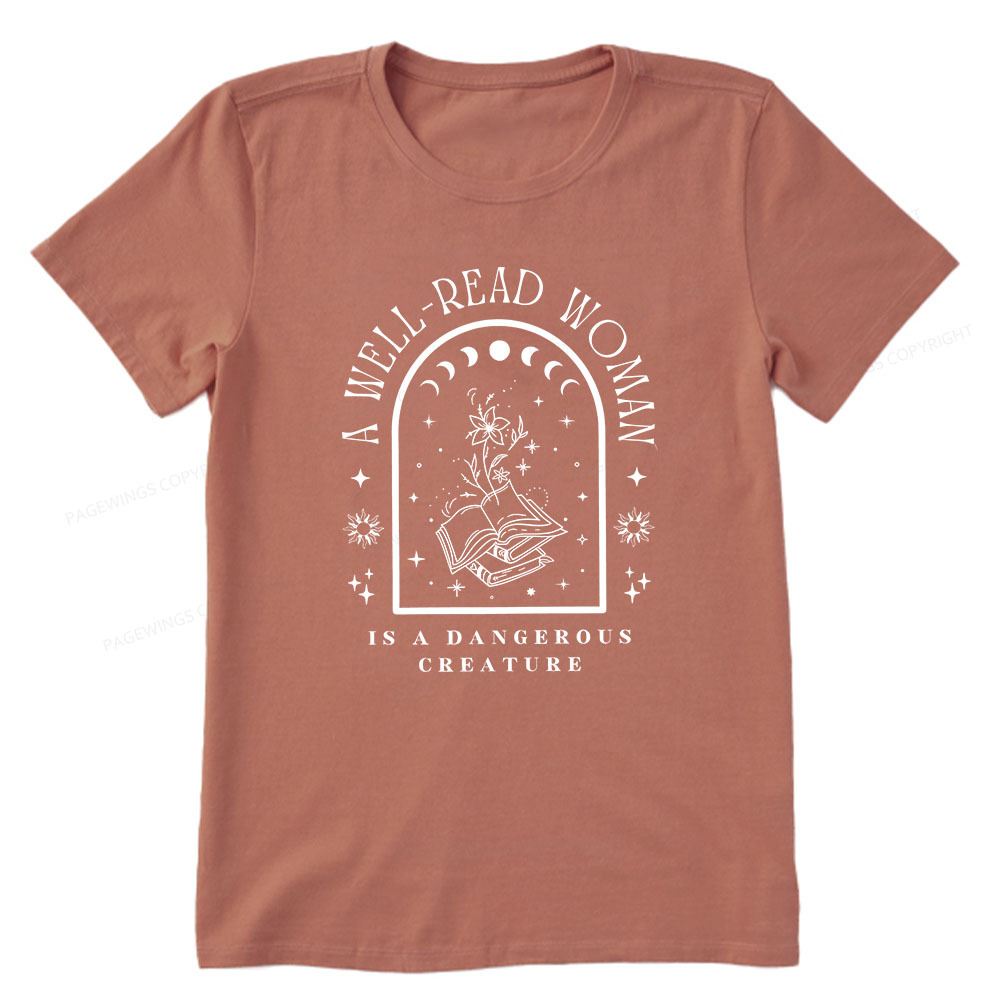 Pagewings A Well Read Woman Bookish Unisex Classic T-shirt