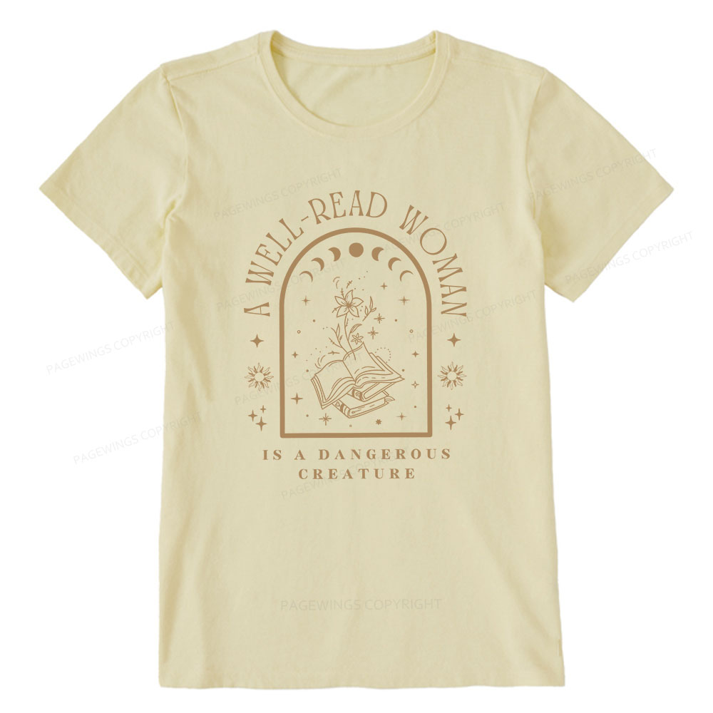 Pagewings A Well Read Woman Bookish Unisex Classic T-shirt