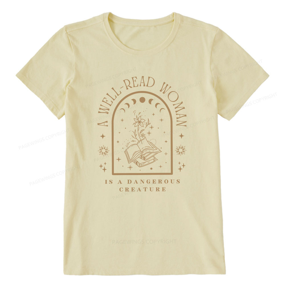 Pagewings A Well Read Woman Bookish Unisex Classic T-shirt