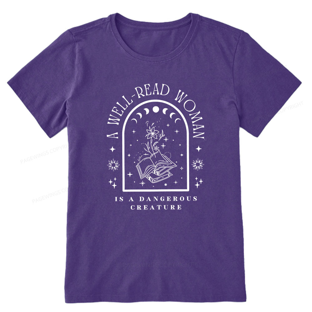 Pagewings A Well Read Woman Bookish Unisex Classic T-shirt