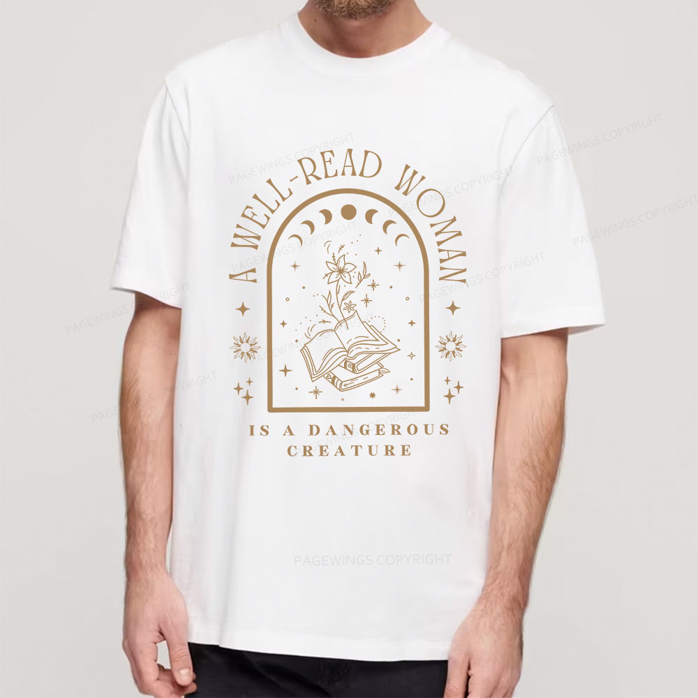 Pagewings A Well Read Woman Bookish Unisex Classic T-shirt