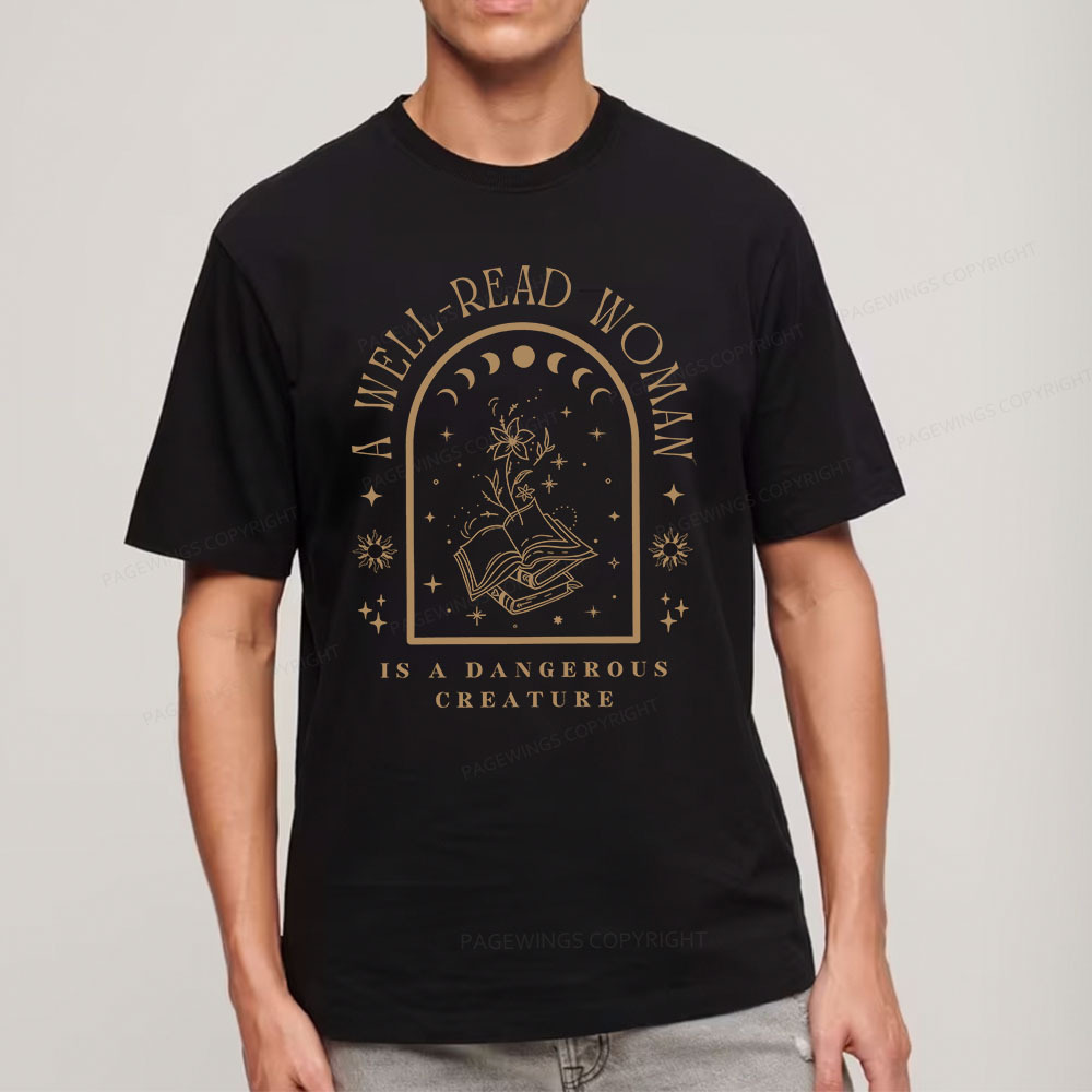 Pagewings A Well Read Woman Bookish Unisex Classic T-shirt