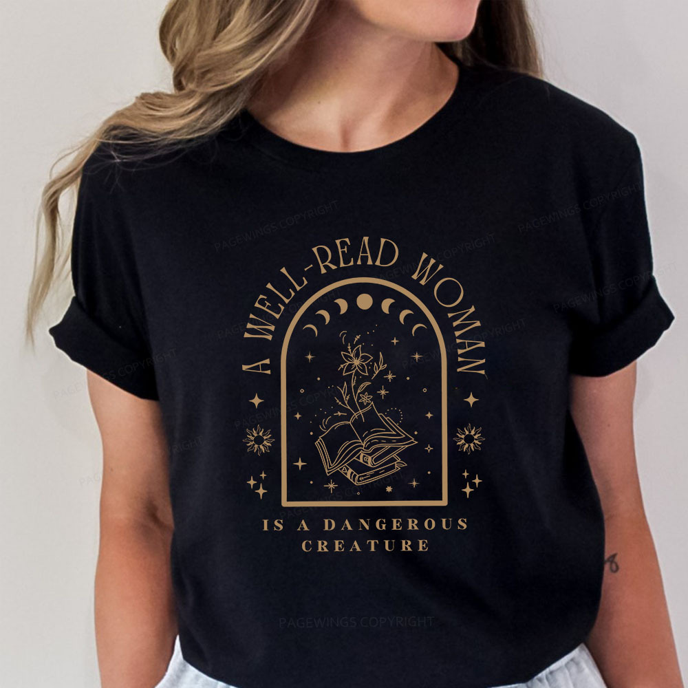 Pagewings A Well Read Woman Bookish Unisex Classic T-shirt