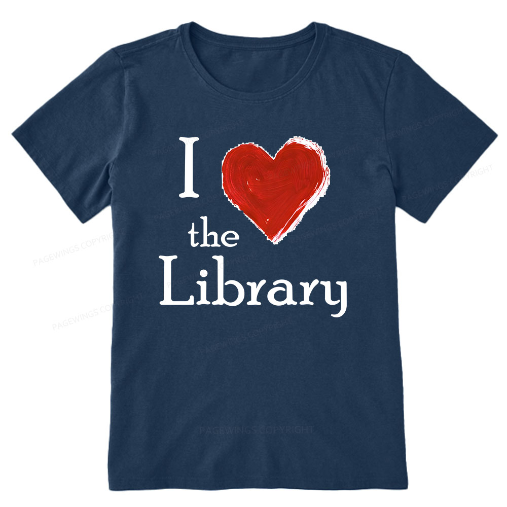 Pagewings I love The Library Unisex Classic T-shirt