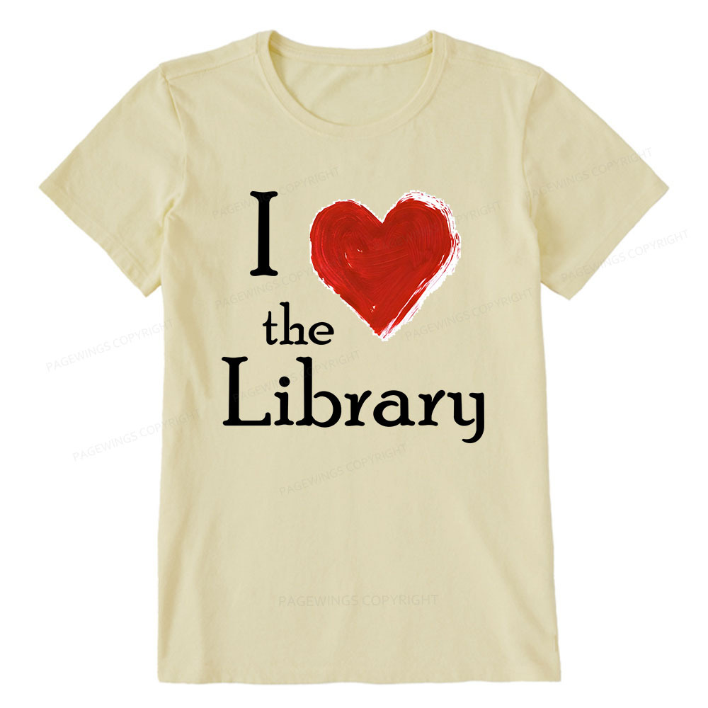 Pagewings I love The Library Unisex Classic T-shirt