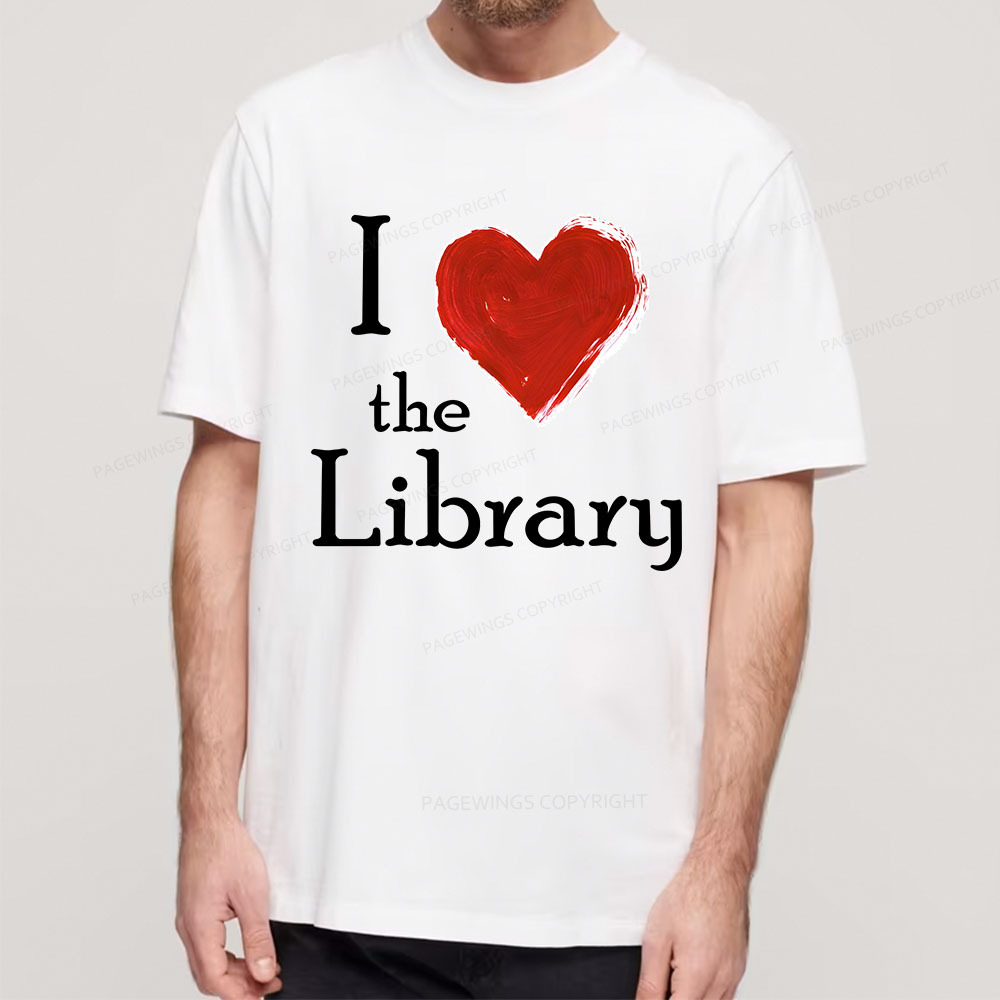 Pagewings I love The Library Unisex Classic T-shirt