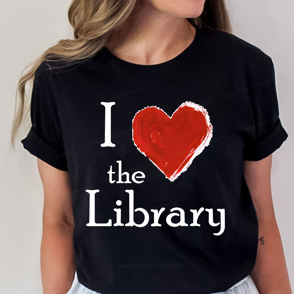 Pagewings I love The Library Unisex Classic T-shirt