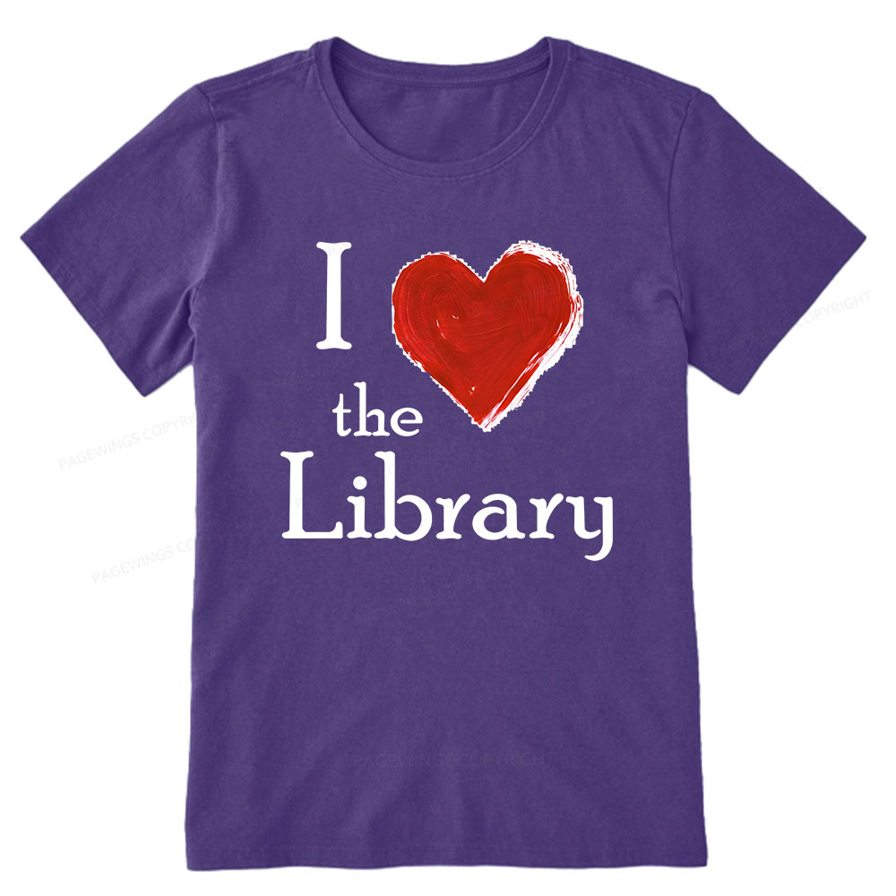 Pagewings I love The Library Unisex Classic T-shirt