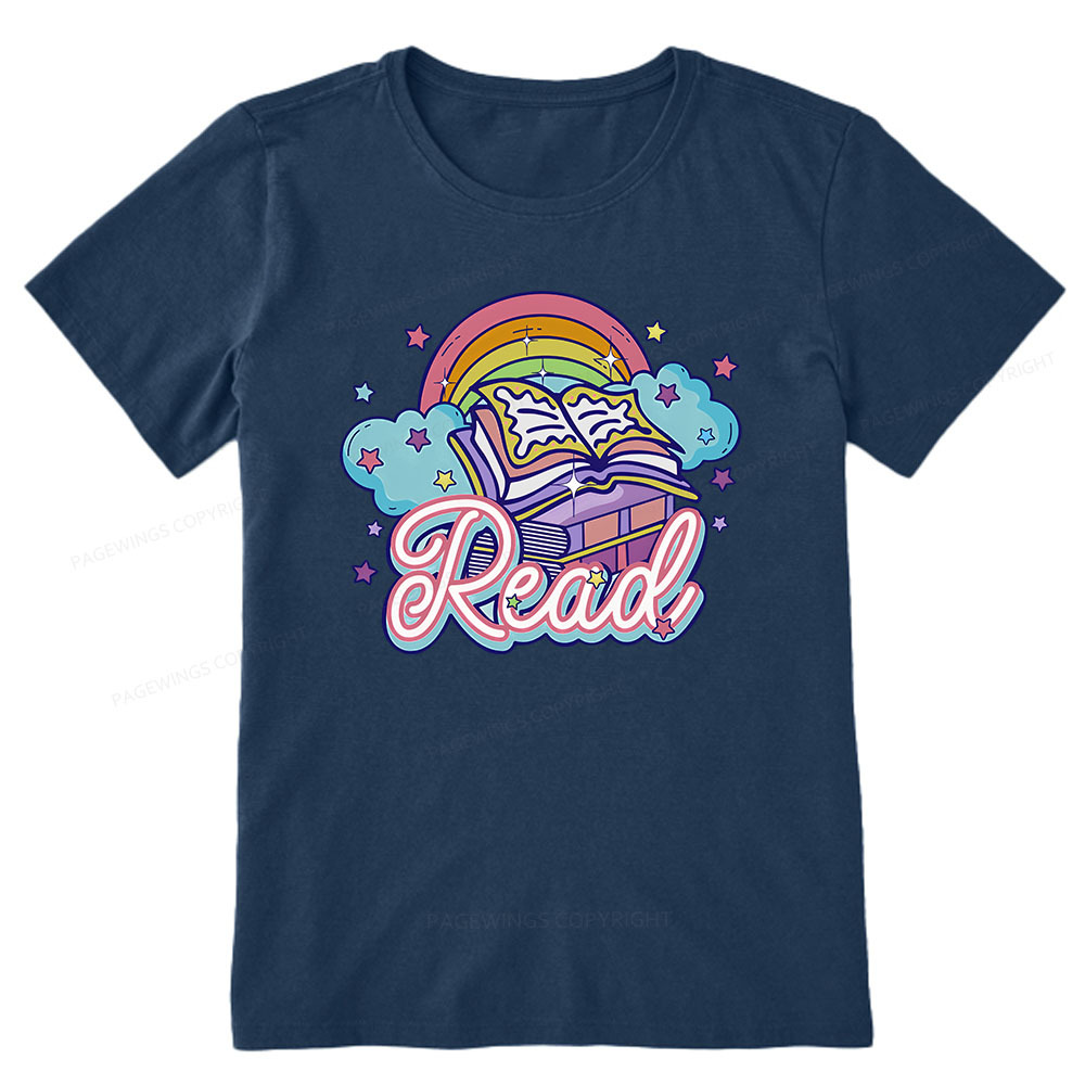 Pagewings Rainbow Book Lover Unisex Classic T-shirt