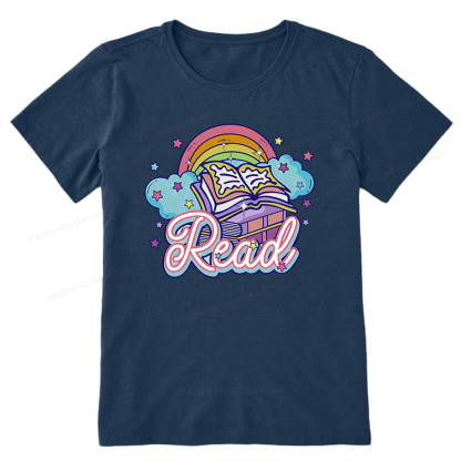 Pagewings Rainbow Book Lover Unisex Classic T-shirt