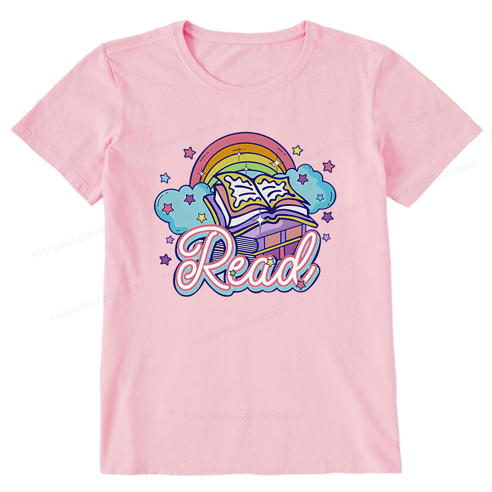 Pagewings Rainbow Book Lover Unisex Classic T-shirt