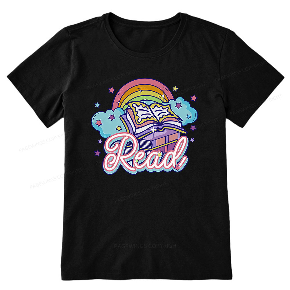 Pagewings Rainbow Book Lover Unisex Classic T-shirt