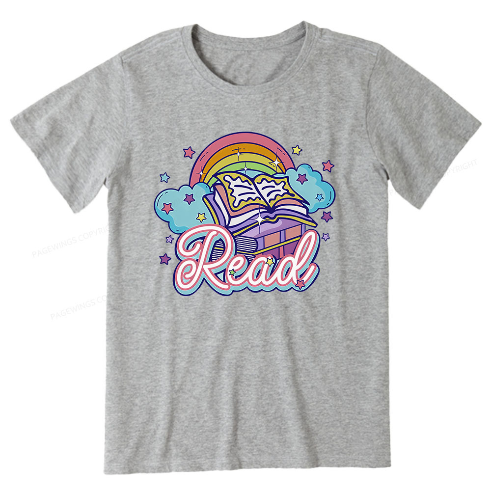 Pagewings Rainbow Book Lover Unisex Classic T-shirt