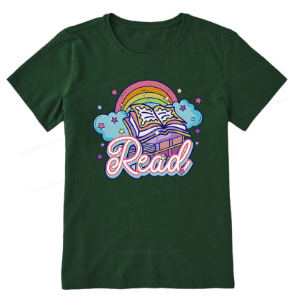 Pagewings Rainbow Book Lover Unisex Classic T-shirt