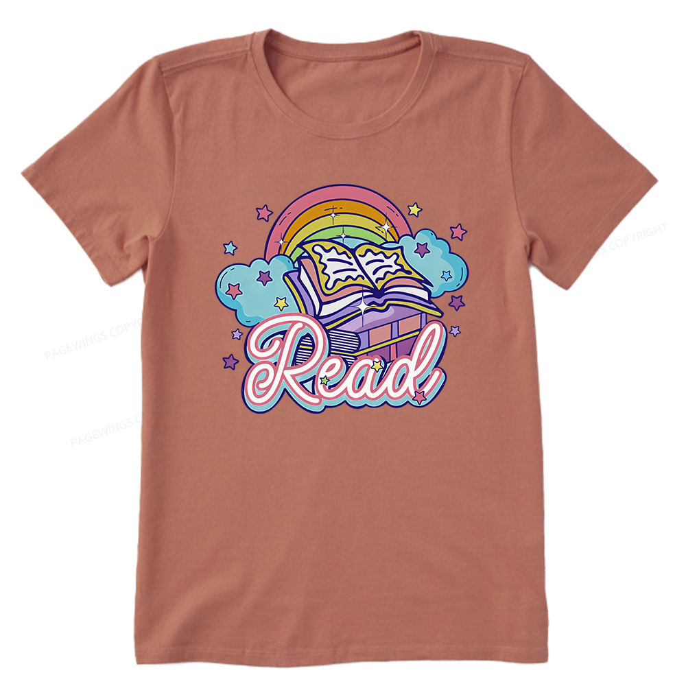 Pagewings Rainbow Book Lover Unisex Classic T-shirt