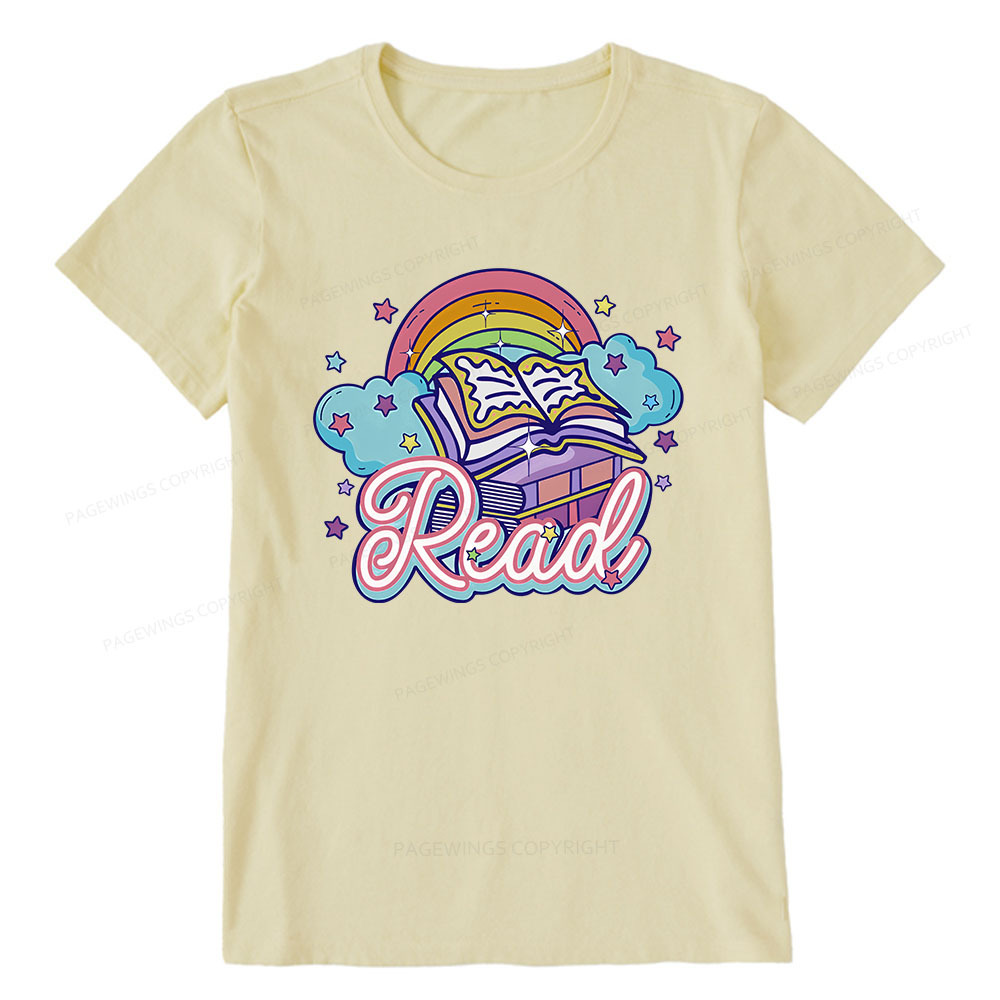 Pagewings Rainbow Book Lover Unisex Classic T-shirt