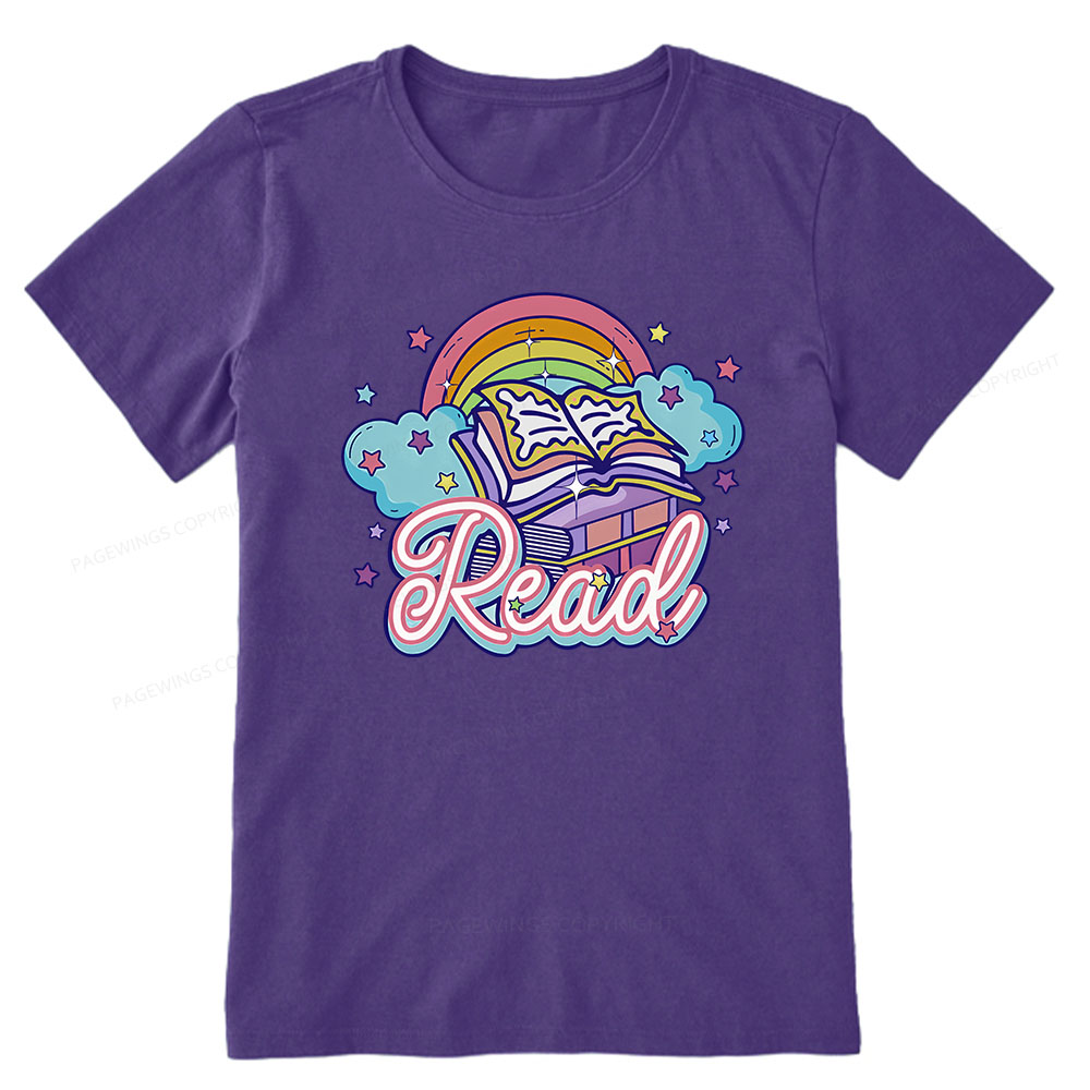 Pagewings Rainbow Book Lover Unisex Classic T-shirt