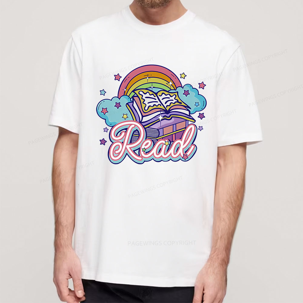 Pagewings Rainbow Book Lover Unisex Classic T-shirt