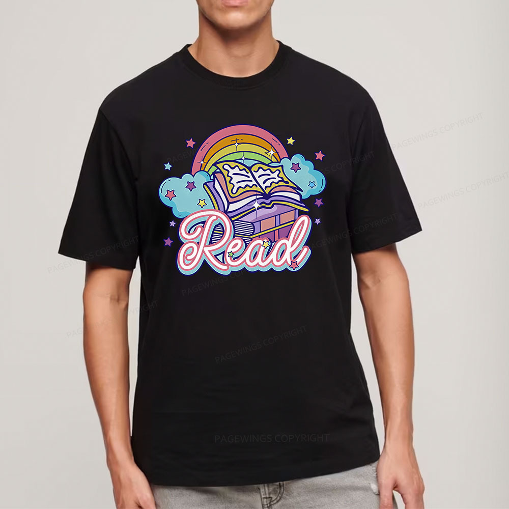Pagewings Rainbow Book Lover Unisex Classic T-shirt