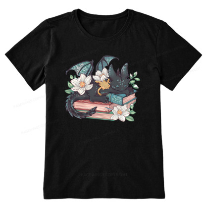 Pagewings Fantasy Book Dragon Unisex Classic T-shirt