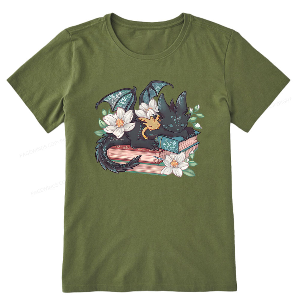 Pagewings Fantasy Book Dragon Unisex Classic T-shirt