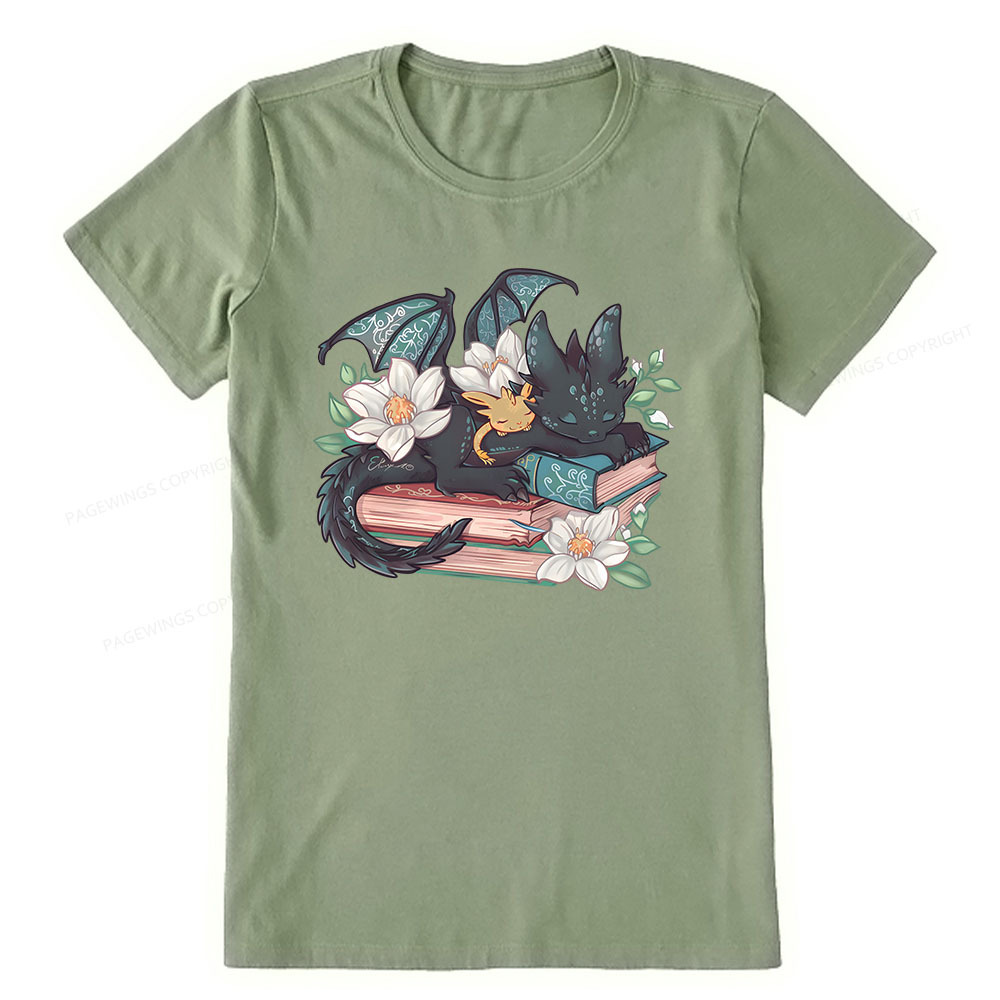 Pagewings Fantasy Book Dragon Unisex Classic T-shirt