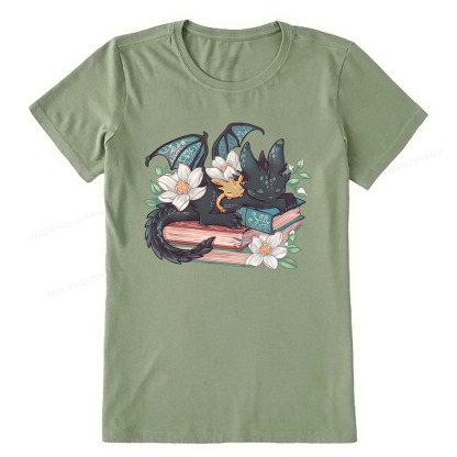 Pagewings Fantasy Book Dragon Unisex Classic T-shirt