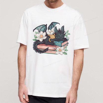 Pagewings Fantasy Book Dragon Unisex Classic T-shirt