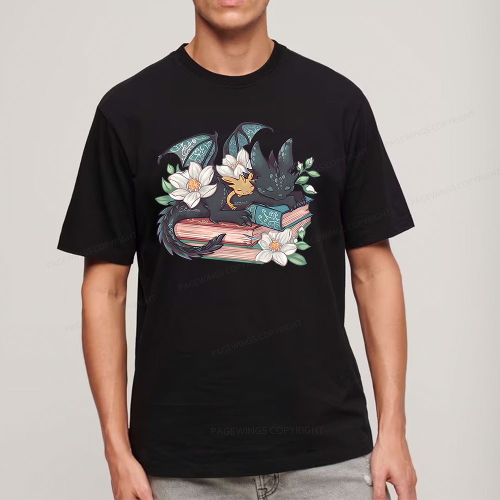 Pagewings Fantasy Book Dragon Unisex Classic T-shirt