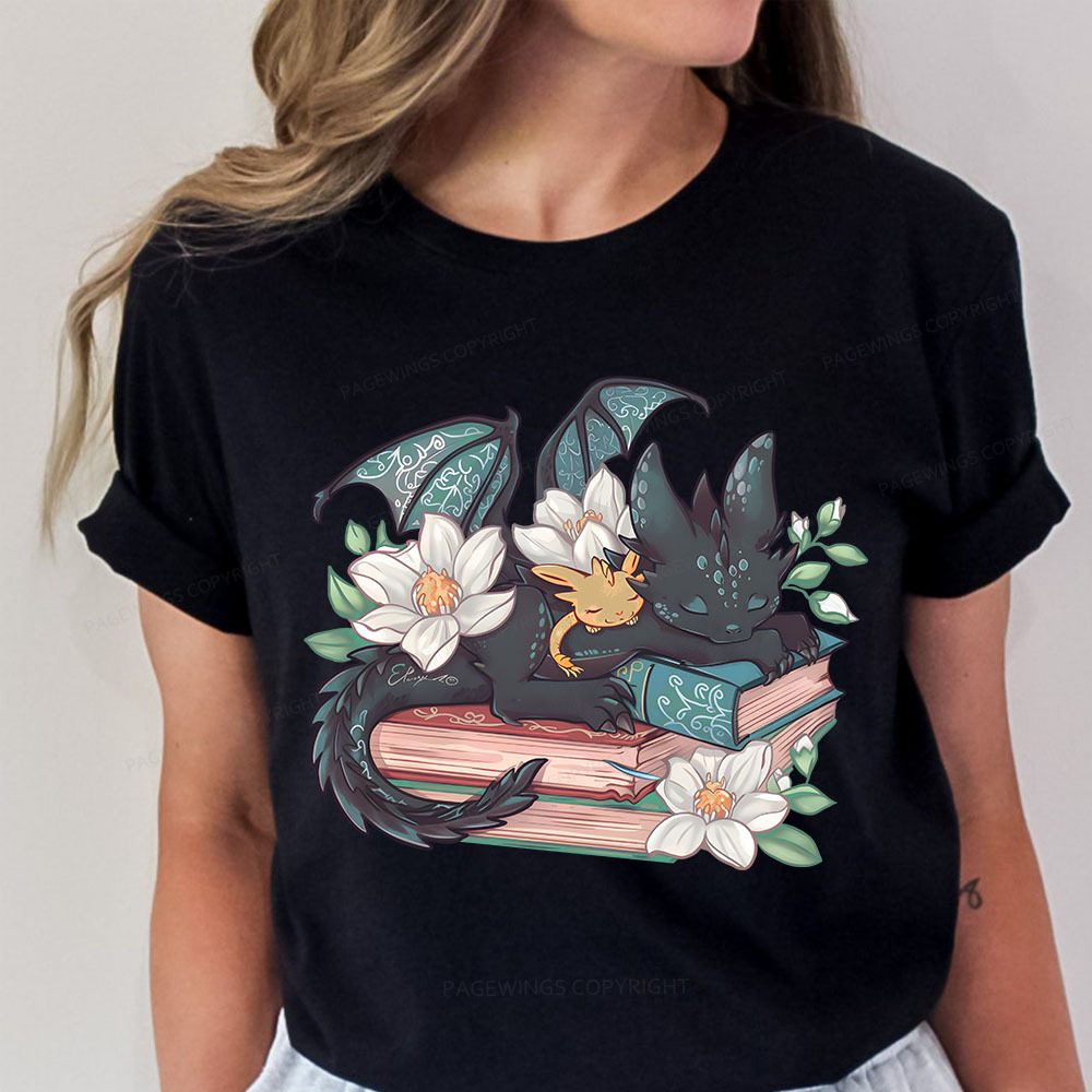Pagewings Fantasy Book Dragon Unisex Classic T-shirt