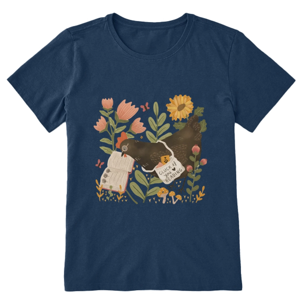 Pagewings Chicken Reading a Book Unisex Classic T-shirt