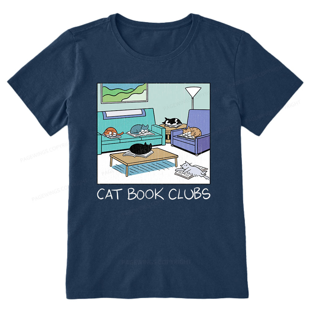 Pagewings Cat Book Clubs Unisex Classic T-shirt