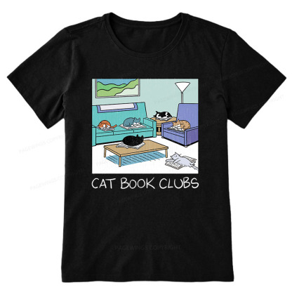 Pagewings Cat Book Clubs Unisex Classic T-shirt