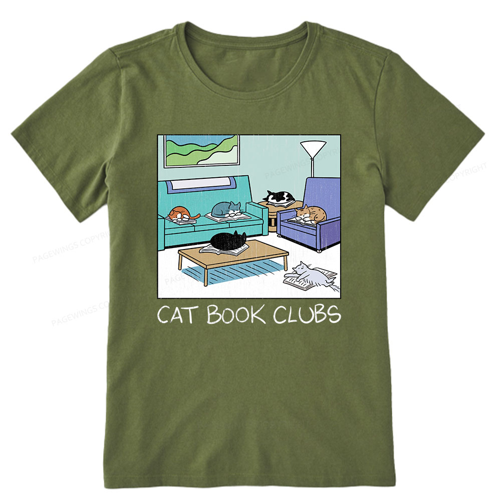 Pagewings Cat Book Clubs Unisex Classic T-shirt