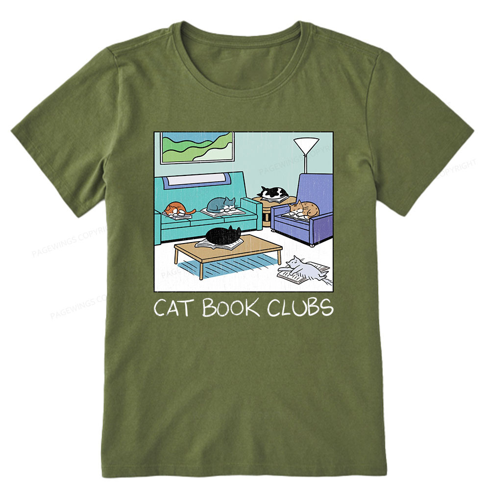 Pagewings Cat Book Clubs Unisex Classic T-shirt