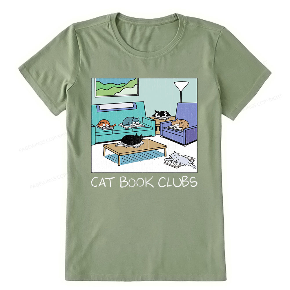 Pagewings Cat Book Clubs Unisex Classic T-shirt