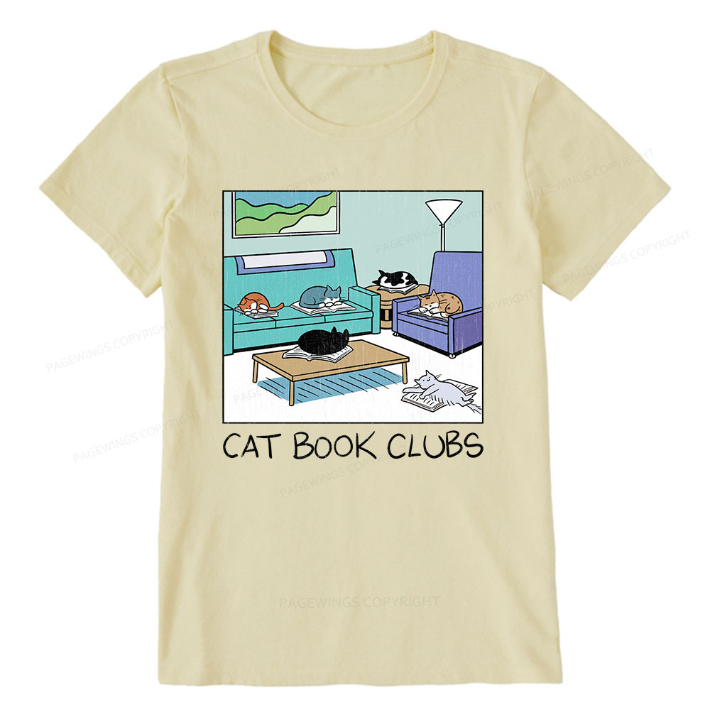 Pagewings Cat Book Clubs Unisex Classic T-shirt