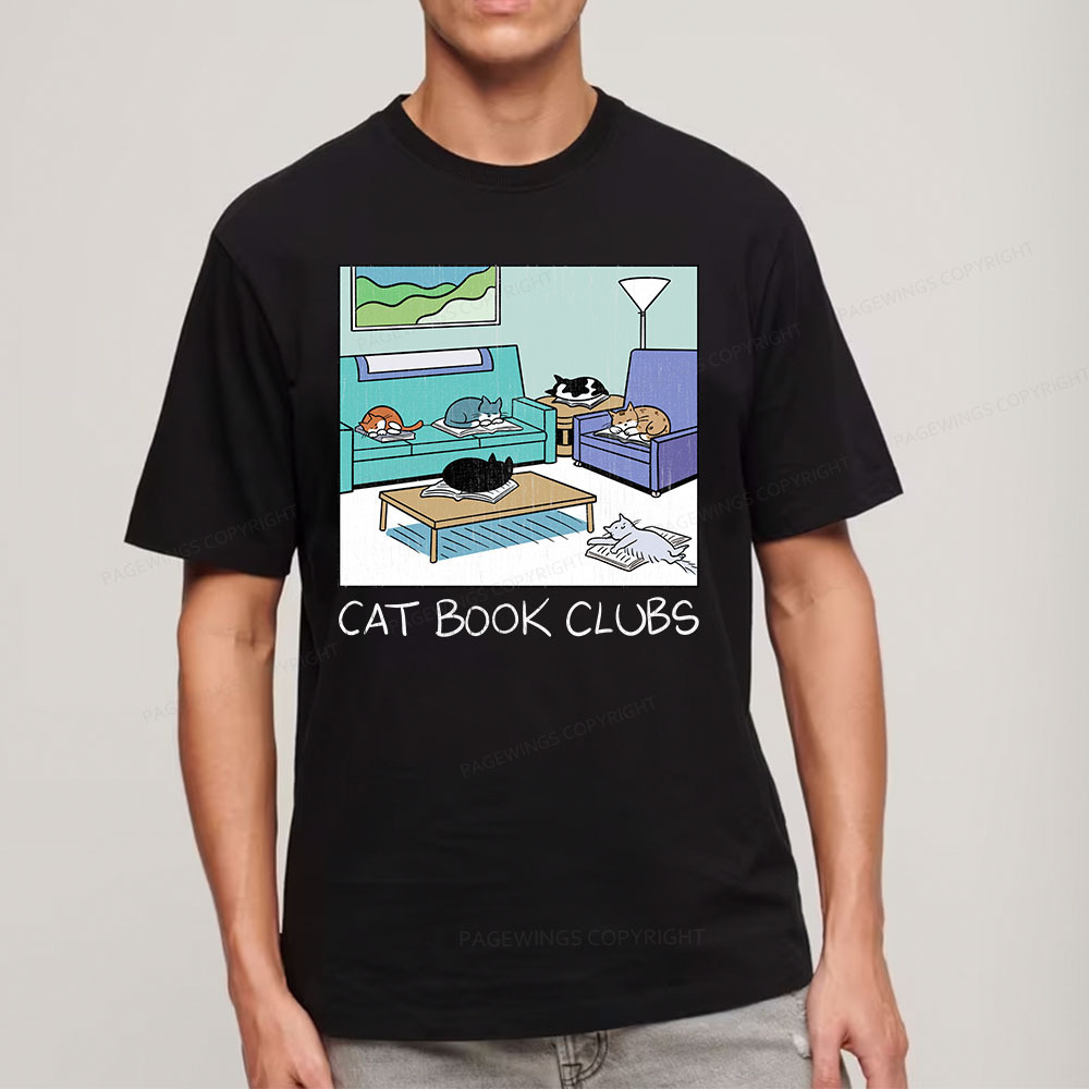 Pagewings Cat Book Clubs Unisex Classic T-shirt